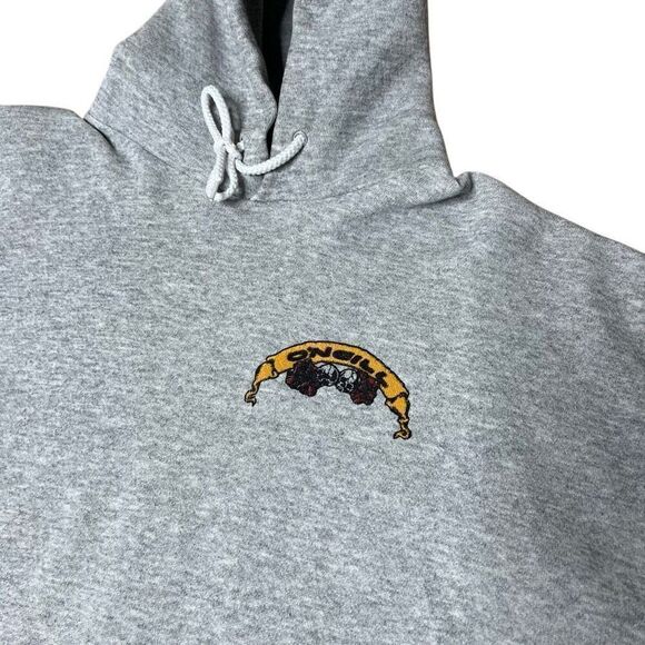 Rare Vintage VTG 90s Y2K O’Neil Bootleg Skull Bones Hoodie XL - Picture 4 of 6